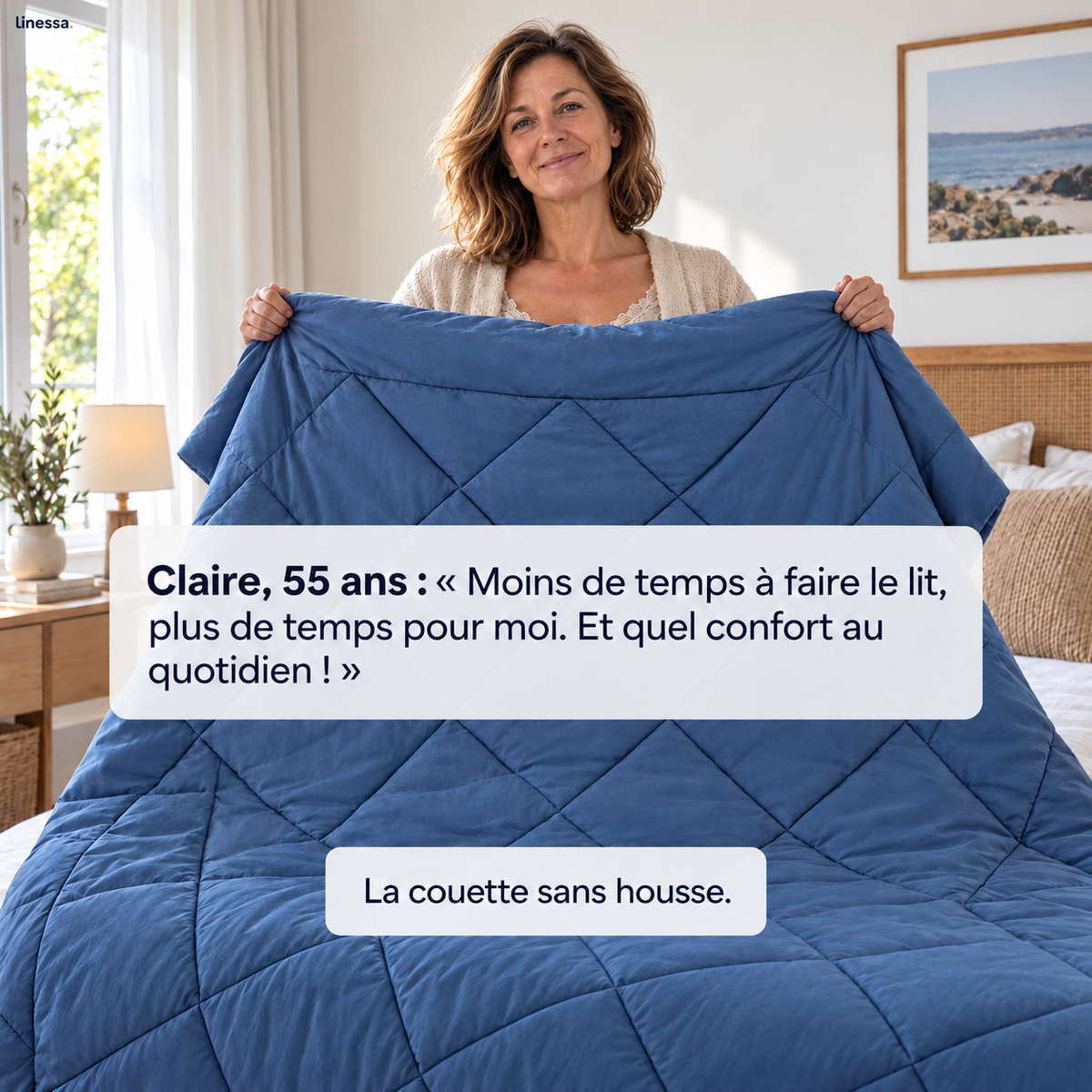 La couette sans housse, lavable en machine