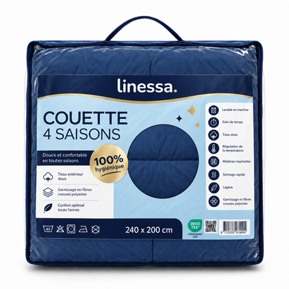 La couette sans housse, lavable en machine