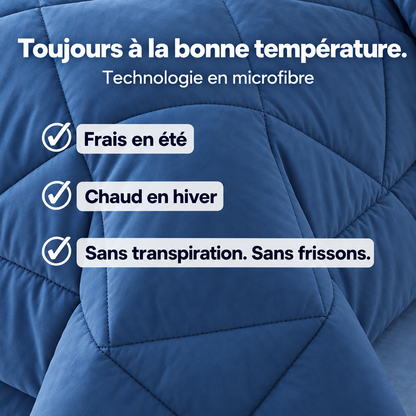 La couette sans housse, lavable en machine