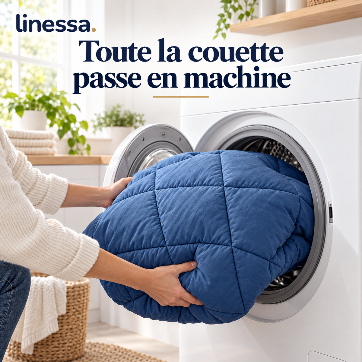La couette sans housse, lavable en machine